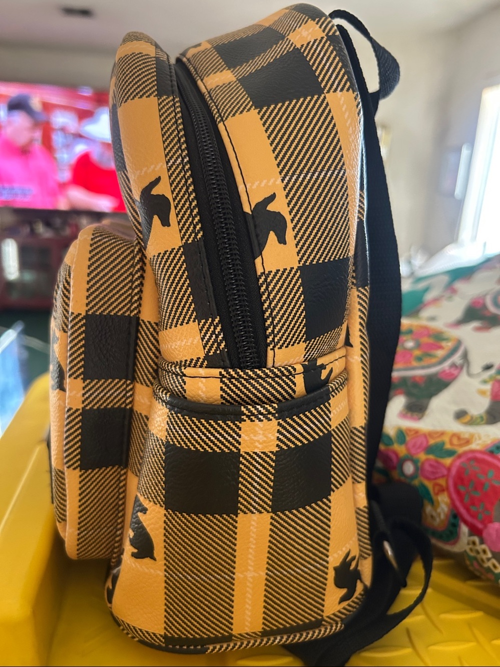 Loungefly Harry Potter Hufflepuff Plaid Mini Backpack EUC - Picture 5 of 6